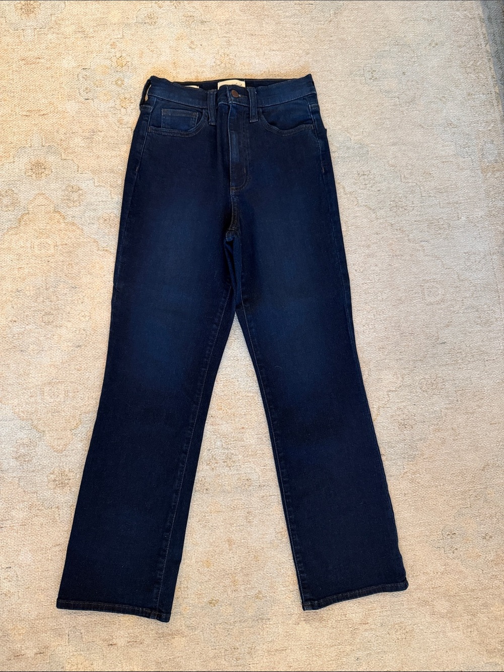 Women’s Dark Blue Ankle Bootcut Jeans